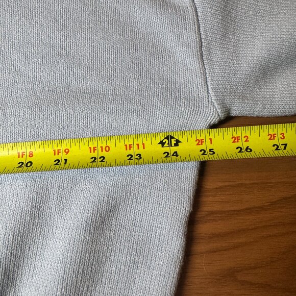 Sincerely Jules Light‎ Blue Oui Cropped Sweater Size M NEW WITH TAG - Picture 5 of 7